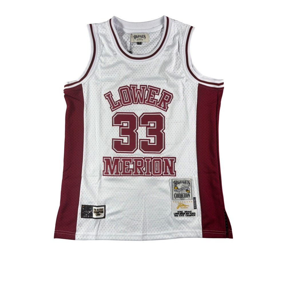 Headgear Classics Kobe Bryant Lower Merion High School Jersey White XS HGA136